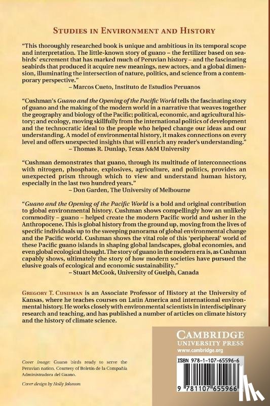 Cushman, Gregory T. (University of Kansas) - Guano and the Opening of the Pacific World