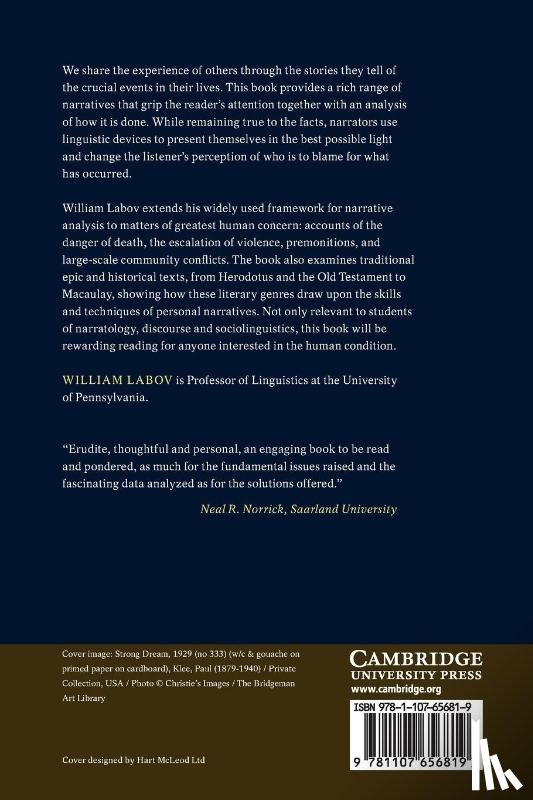 Labov, William (University of Pennsylvania) - The Language of Life and Death
