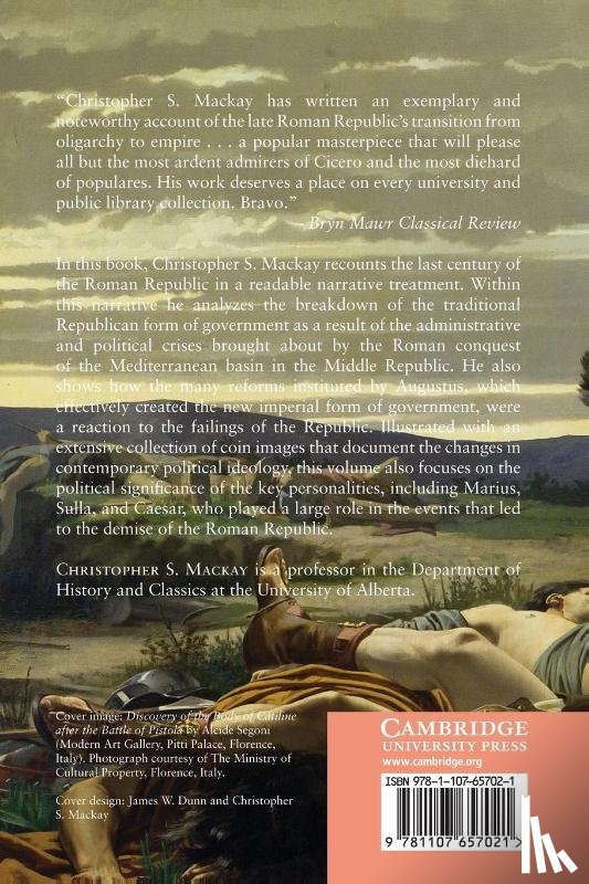 Mackay, Christopher S. (University of Alberta) - The Breakdown of the Roman Republic