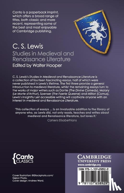 Lewis, C. S. - Studies in Medieval and Renaissance Literature