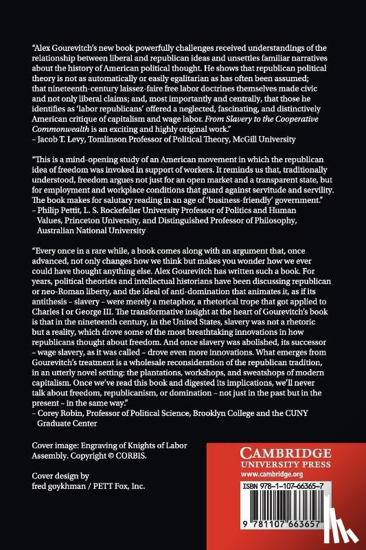 Gourevitch, Alex (Brown University - From Slavery to the Cooperative Commonwealth