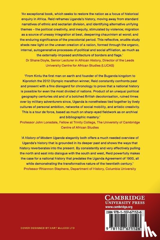 Reid, Richard J. (School of Oriental and African Studies - A History of Modern Uganda