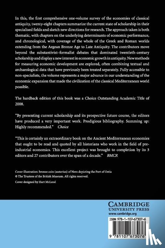  - The Cambridge Economic History of the Greco-Roman World