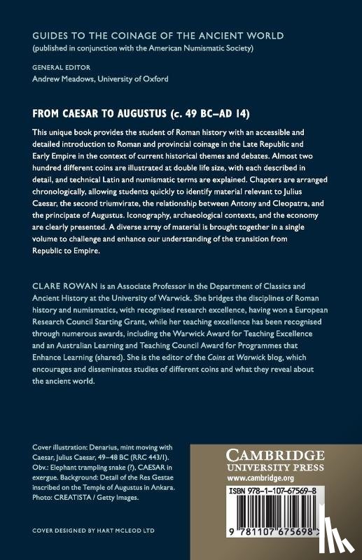 Rowan, Clare (University of Warwick) - From Caesar to Augustus (c. 49 BC–AD 14)