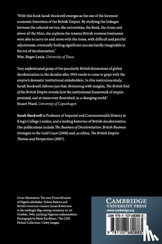 Stockwell, Sarah (King's College London) - The British End of the British Empire
