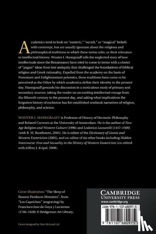 Hanegraaff, Wouter J. (Professor of History of Hermetic Philosophy and Related Currents - Esotericism and the Academy