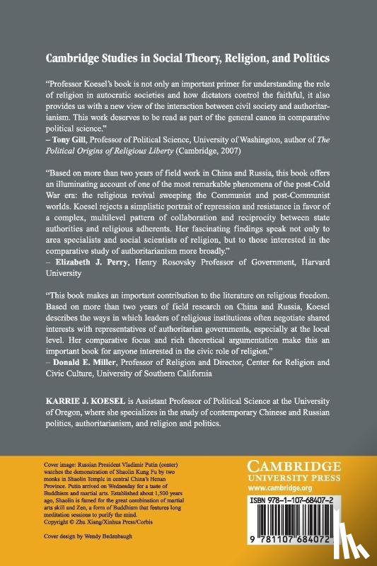 Koesel, Karrie J. (University of Oregon) - Religion and Authoritarianism