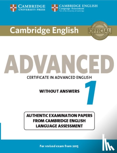  - Cambridge English Advanced 1 for Revised Exam from 2015 Student's Book without Answers