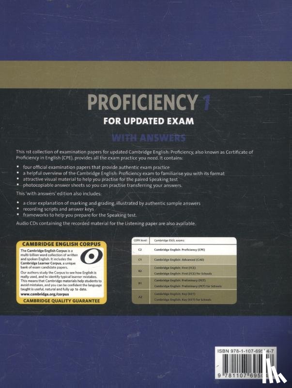 Cambridge ESOL - Cambridge English Proficiency 1 for Updated Exam Student's Book with Answers