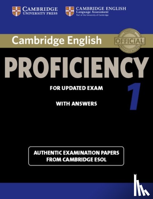 Cambridge ESOL - Cambridge English Proficiency 1 for Updated Exam Student's Book with Answers
