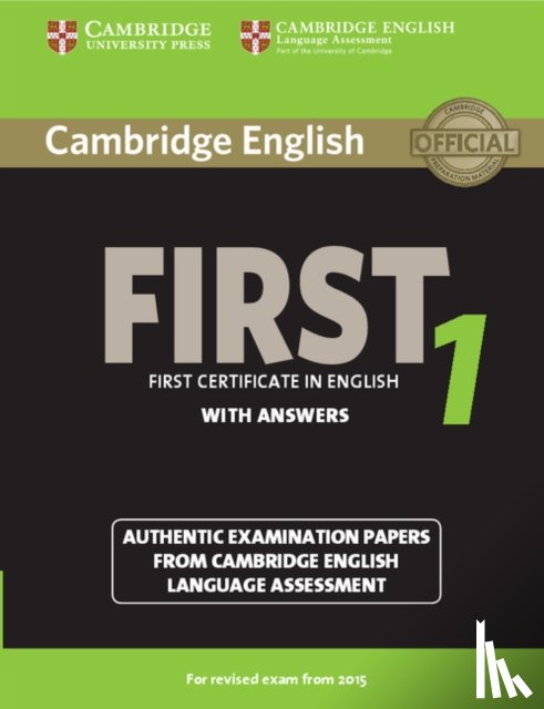 Various - Cambridge English First 1 for Revised Exam from 2015 Student's Book with Answers