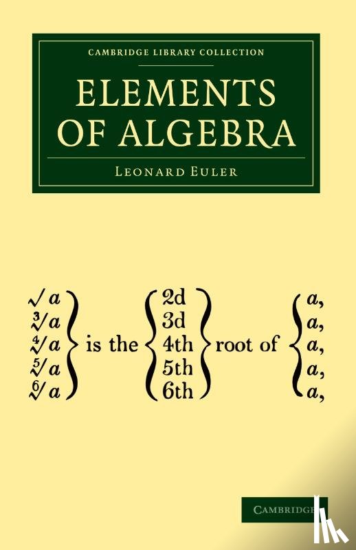 Euler, Leonard - Elements of Algebra