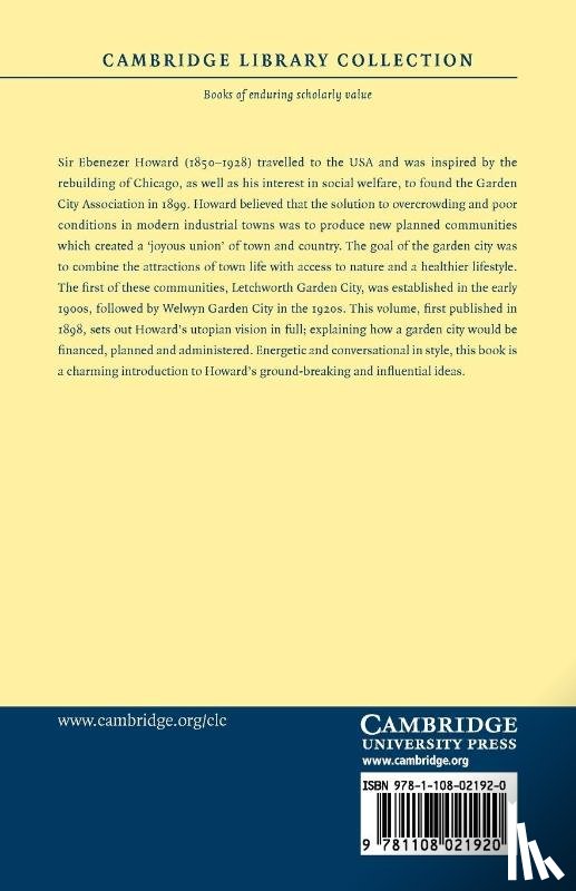 Howard, Ebenezer - To-morrow