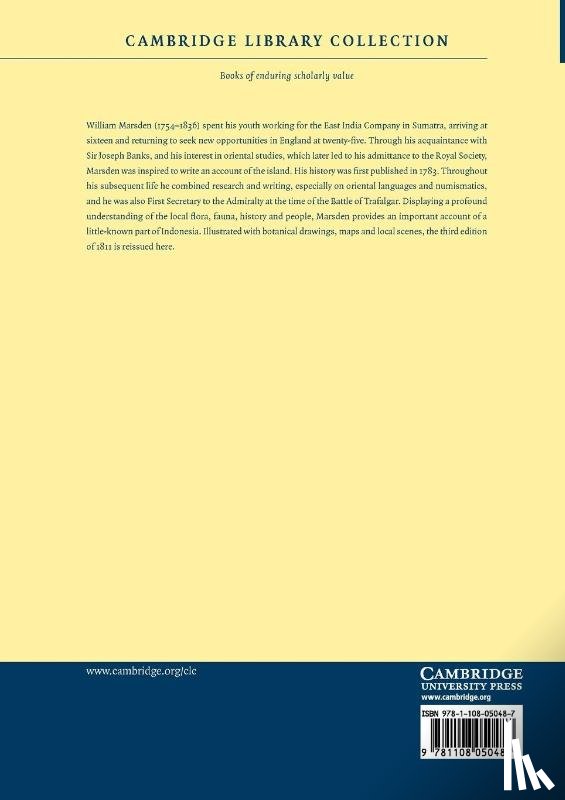 Marsden, William - The History of Sumatra