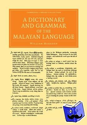 Marsden, William - A Dictionary and Grammar of the Malayan Language