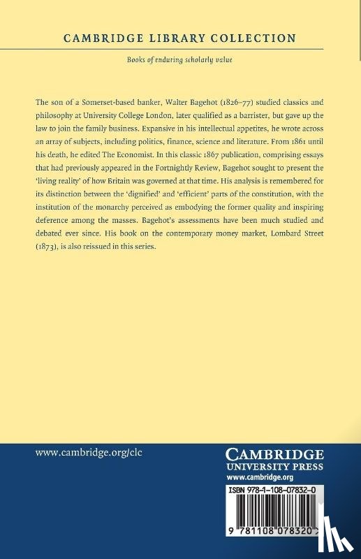 Bagehot, Walter - The English Constitution