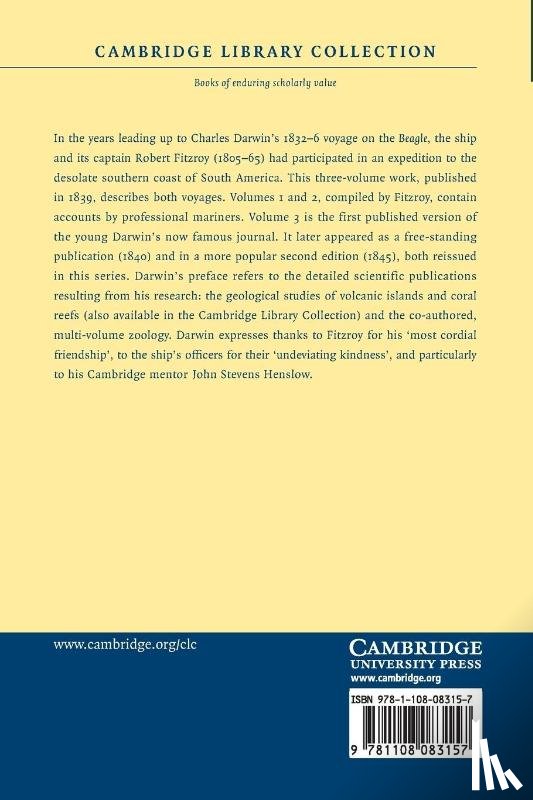 Darwin, Charles, Fitzroy, Robert, King, Phillip Parker - Narrative of the Surveying Voyages of His Majesty's Ships Adventure and Beagle