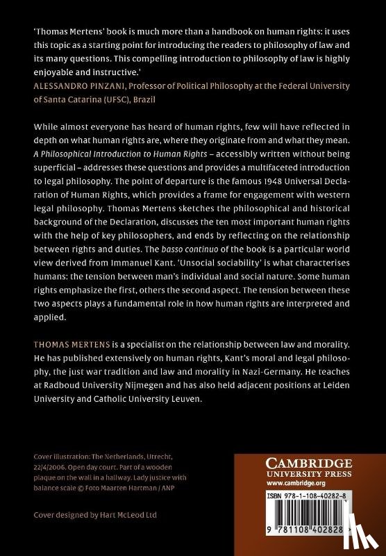 Mertens, Thomas (Radboud Universiteit Nijmegen) - A Philosophical Introduction to Human Rights