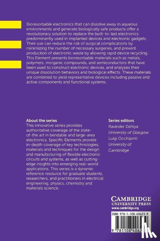 Huang, Xian - Bioresorbable Materials and Their Application in Electronics