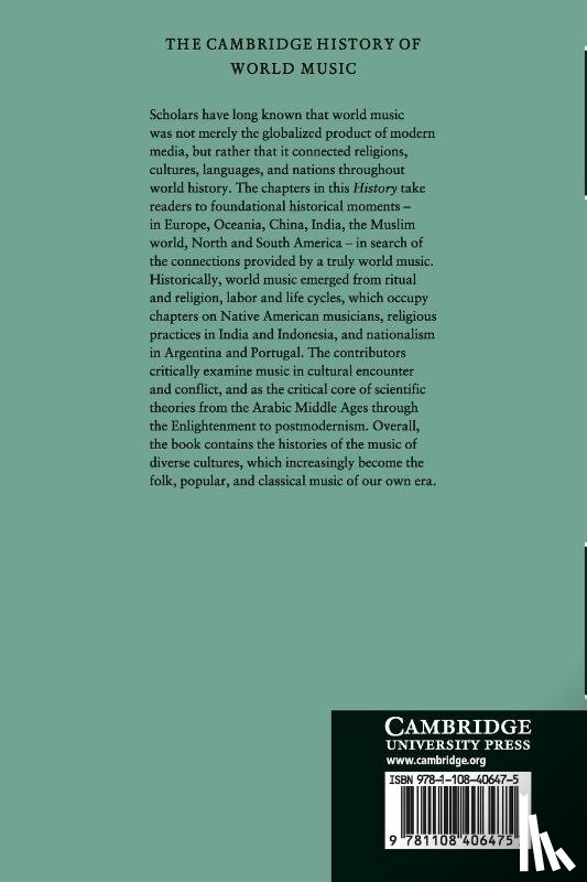  - The Cambridge History of World Music