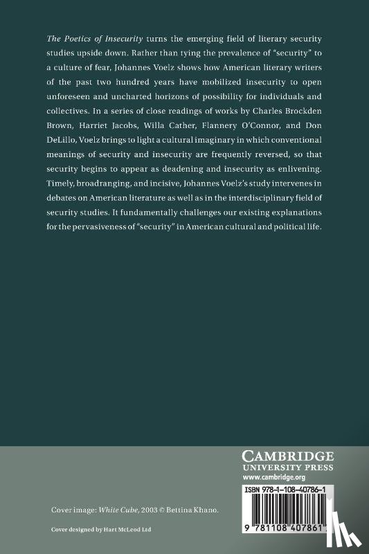 Voelz, Johannes - The Poetics of Insecurity