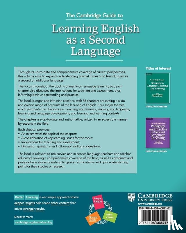  - The Cambridge Guide to Learning English as a Second Language