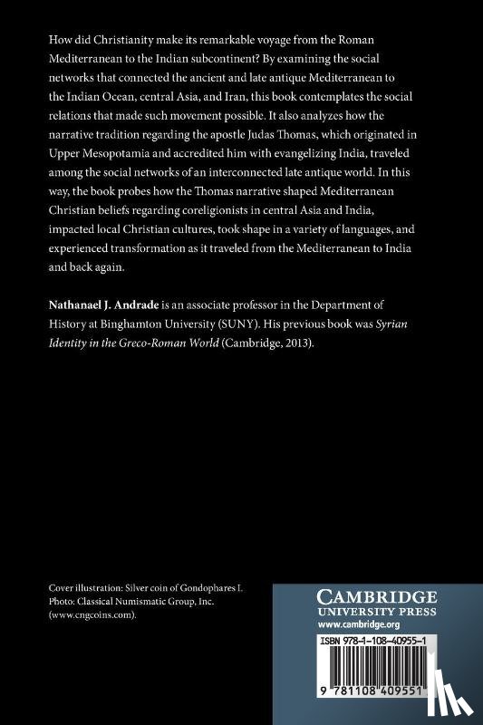 Andrade, Nathanael J. (State University of New York - The Journey of Christianity to India in Late Antiquity