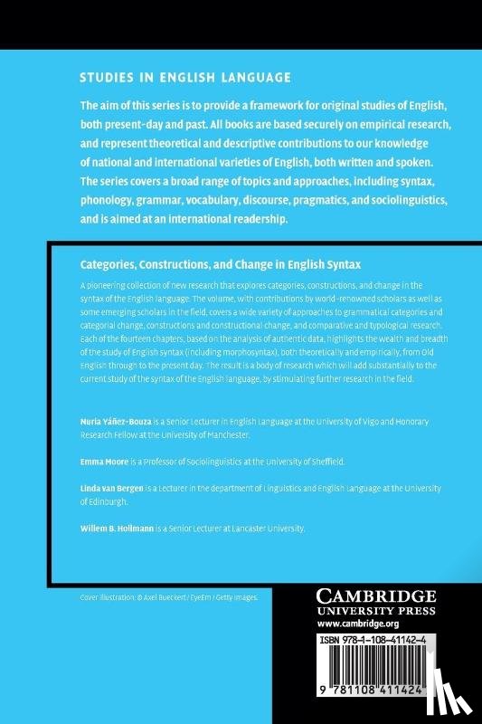  - Categories, Constructions, and Change in English Syntax