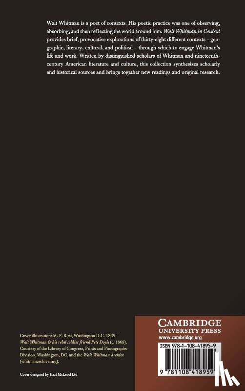  - Walt Whitman in Context