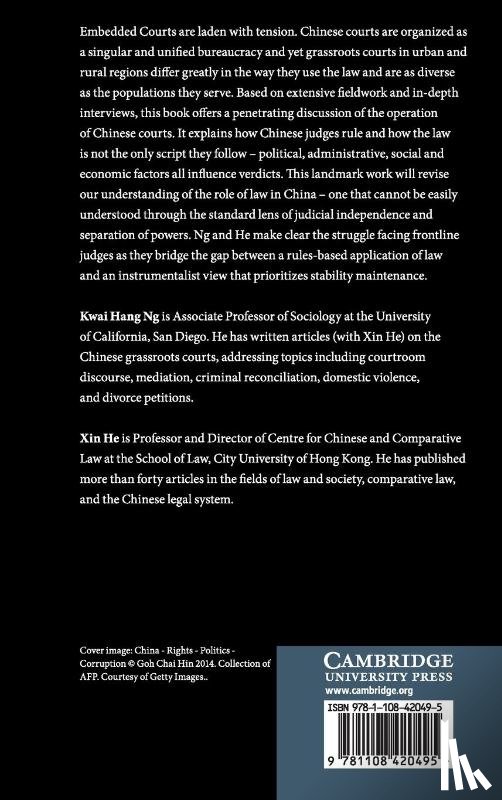 Ng, Kwai Hang (University of California, He, Xin (City University of Hong Kong) - Embedded Courts