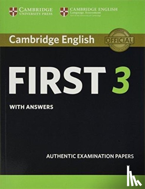  - Cambridge English First 3 Student's Book with Answers