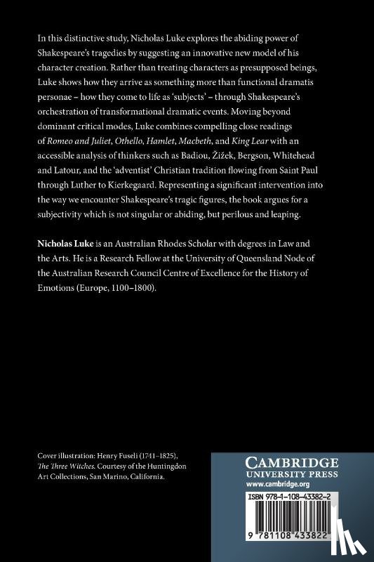 Luke, Nicholas (University of Queensland) - Shakespearean Arrivals