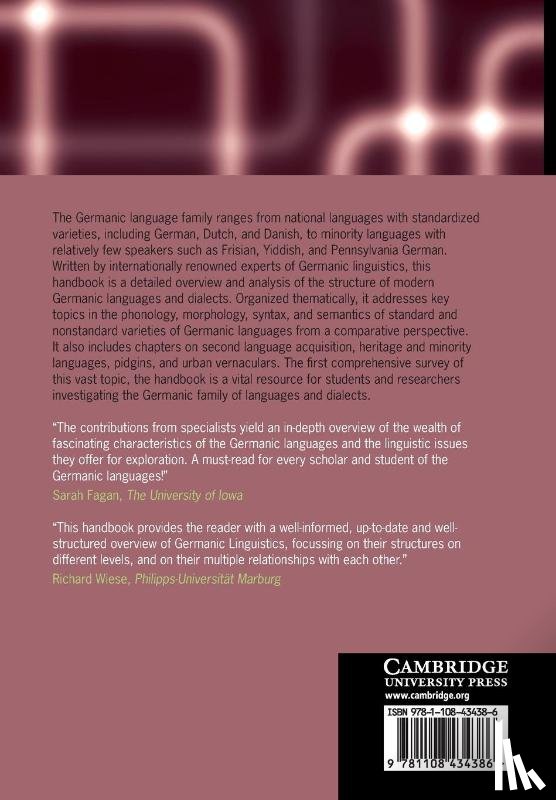  - The Cambridge Handbook of Germanic Linguistics