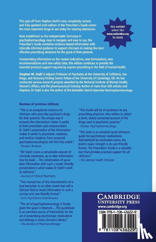 Stahl, Stephen M. (University of California - Prescriber's Guide: Antidepressants