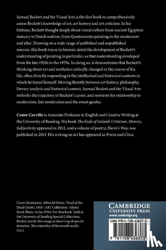 Carville, Conor (University of Reading) - Samuel Beckett and the Visual Arts