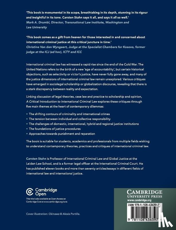 Stahn, Carsten (Universiteit Leiden) - A Critical Introduction to International Criminal Law
