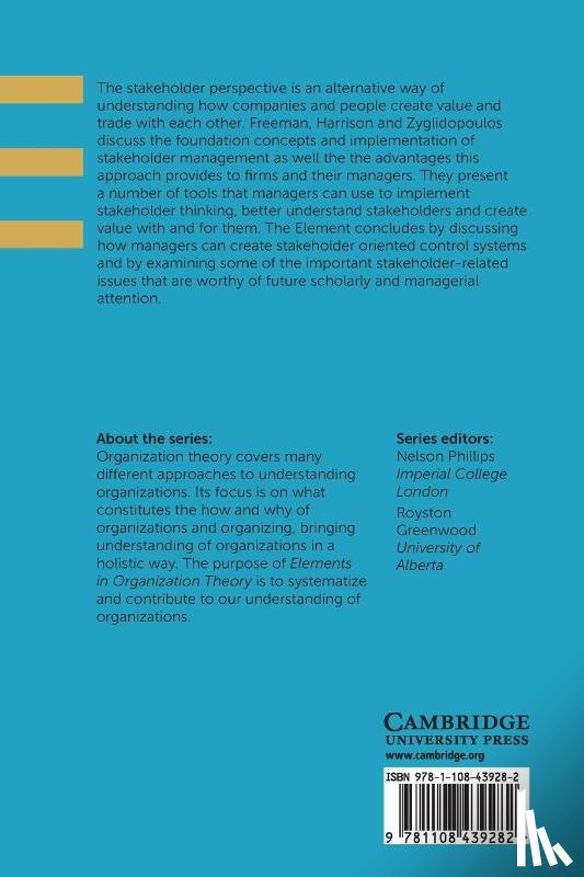 Freeman, R. Edward (University of Virginia), Harrison, Jeffrey S. (University of Richmond), Zyglidopoulos, Stelios - Stakeholder Theory