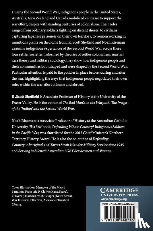 Sheffield, R. Scott, Riseman, Noah (Australian Catholic University - Indigenous Peoples and the Second World War