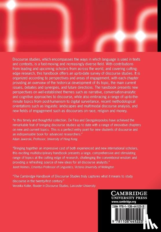  - The Cambridge Handbook of Discourse Studies