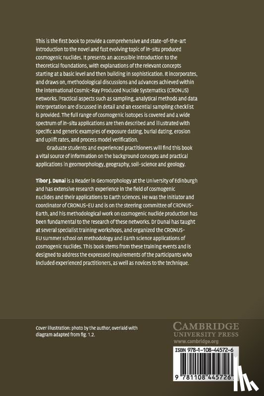 Dunai, Tibor J. (University of Edinburgh) - Cosmogenic Nuclides