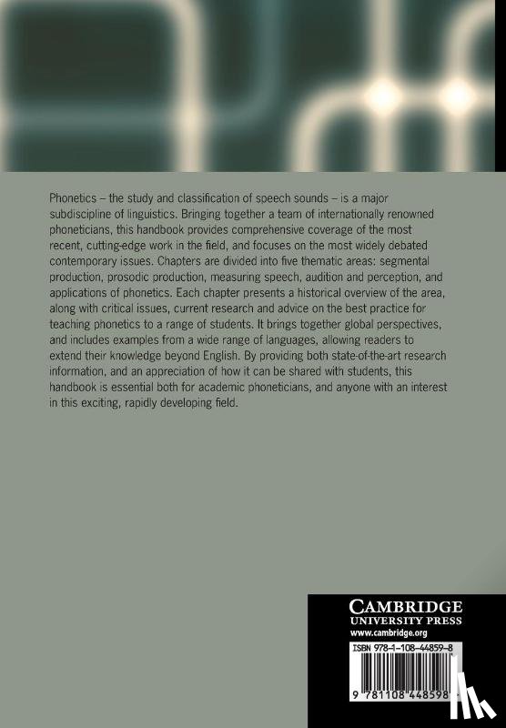  - The Cambridge Handbook of Phonetics