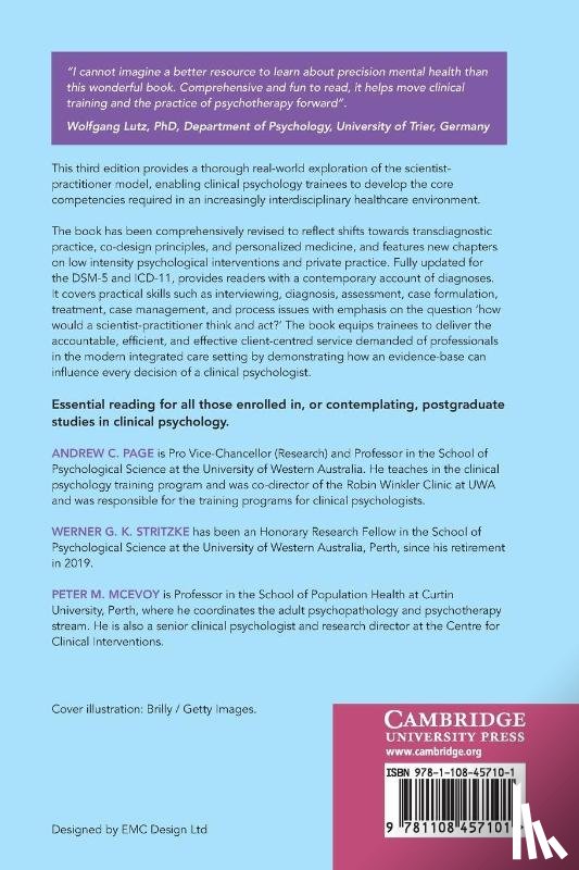Page, Andrew C. (University of Western Australia, Stritzke, Werner G. K. (University of Western Australia, McEvoy, Peter M. (Curtin University - Clinical Psychology for Trainees