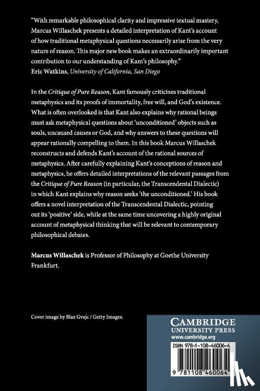 Willaschek, Marcus (Johann Wolfgang Goethe-Universitat Frankfurt) - Kant on the Sources of Metaphysics