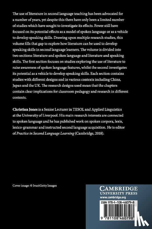  - Literature, Spoken Language and Speaking Skills in Second Language Learning