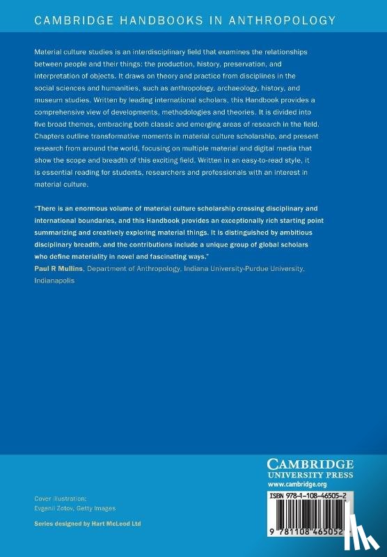  - The Cambridge Handbook of Material Culture Studies
