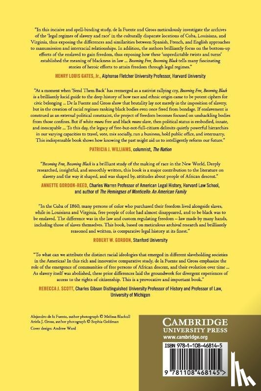 de la Fuente, Alejandro (Harvard University, Gross, Ariela J. (University of Southern California) - Becoming Free, Becoming Black
