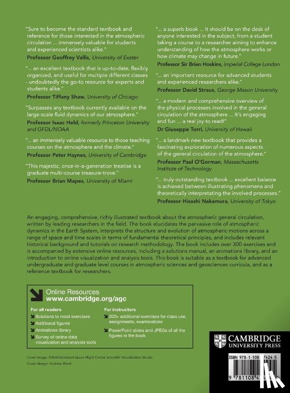 Wallace, John M. (University of Washington), Battisti, David S. (University of Washington), Thompson, David W. J. (Colorado State University), Hartmann, Dennis L. (University of Washington) - The Atmospheric General Circulation