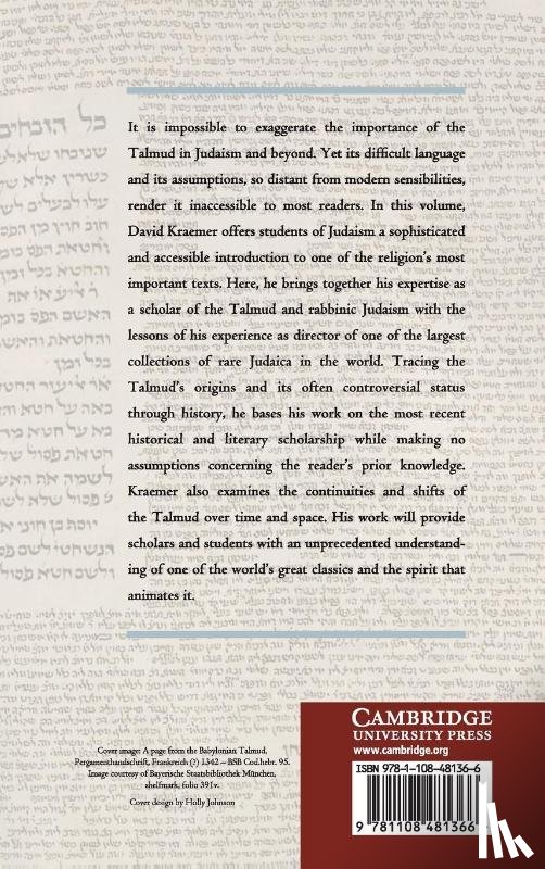 Kraemer, David C. (Jewish Theological Seminary - A History of the Talmud