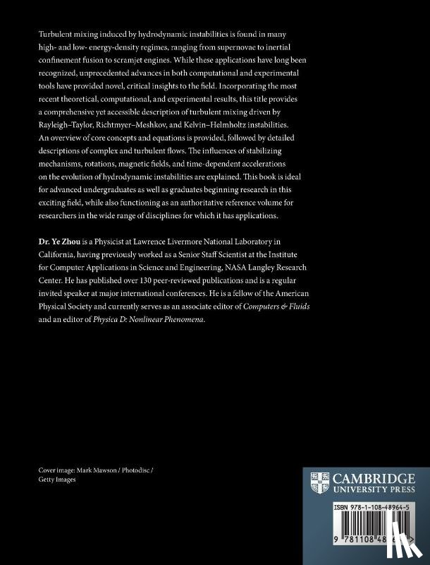 Zhou, Ye (Lawrence Livermore National Laboratory - Hydrodynamic Instabilities and Turbulence