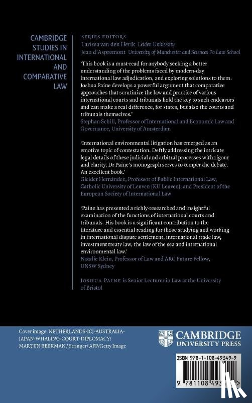 Paine, Joshua (University of Bristol) - The Functions of International Adjudication and International Environmental Litigation